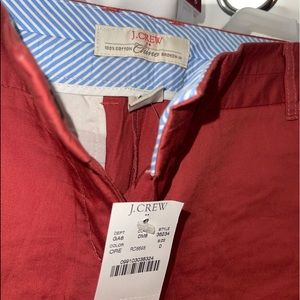 Coral color j crew shorts never worn size 0